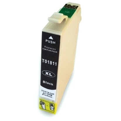 Epson cartridges T18 XL BK (T1811) huismerk