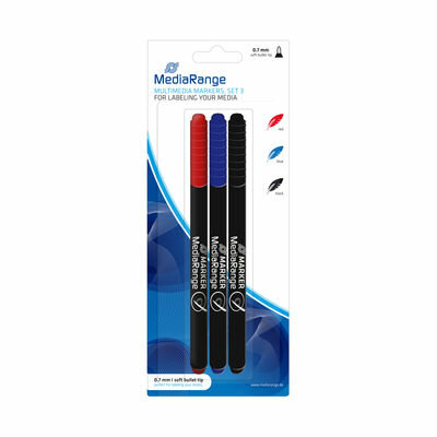 MediaRange CD/DVD/BD Marker 3 stuks