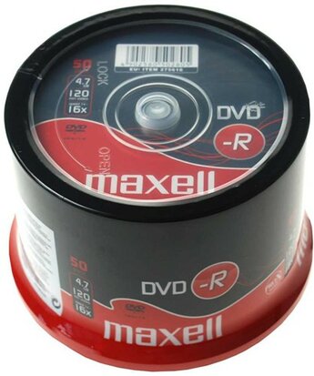 Maxell DVD-R 4.7 GB 50 stuks