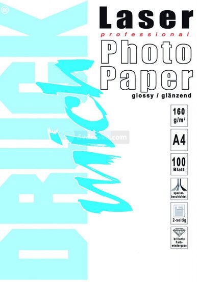 Beperkt Londen Overtuiging Fotopapier voor laser printer A4 160g/m glans 100 vel